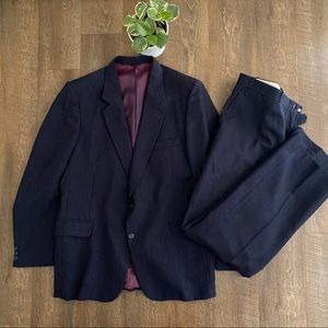 Kings Pinstripe Suit BLUE